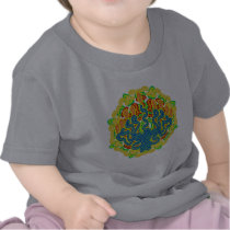 Spiral Menorah 2-Sided Infant T-Shirts
