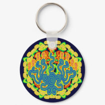 Spiral Menorah Keychain