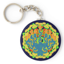 Spiral Menorah Keychain