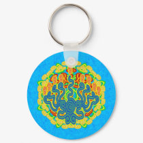 Spiral Menorah Keychain