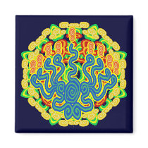 Spiral Menorah Magnets