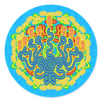 Spiral Menorah Stickers