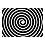 Spiral Motif - Black and White Business Card