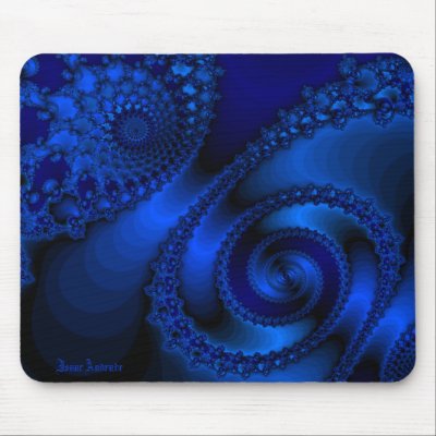 Spiral Mousepad Blue by IsaacAndrade
