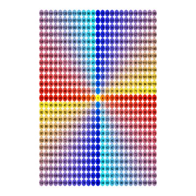 Spiral Multiplication Table - Square (Fitted) Posters by j053ph