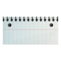Spiral Notebook Lined Paper Custom Photo Card