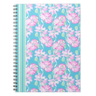 Spiral Notebook or Journal, Pretty Pink Roses