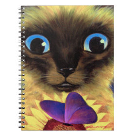 Spiral Notebook Siamese Cat Painting Art