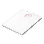 Spiral of Pink Elephants. Fun Cartoon. Note Pads