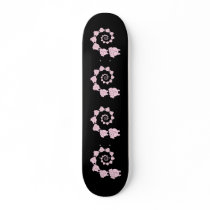 Spiral of Pink Elephants. Skateboard Deck