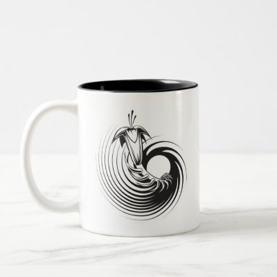 Spiral Plant Tattoo Design Mug by doonidesigns. Be funky with this cool wicked tattoo inspired art design
