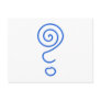 Spiral question mark spiral question mark postcard