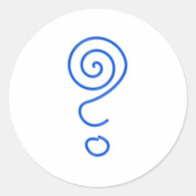Spiral question mark spiral question mark stickers