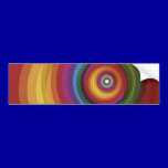 Spiral Rainbow Vector Background bumper stickers