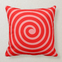 Spiral  -  Red and Pink american mojo pillows