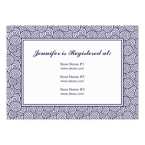 Spiral Registry Card - 3.5" x 2.5" Business Card (front side)