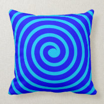 Spiral  -  Shades of Blue american mojo pillows