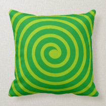 Spiral  -  Shades of Green american mojo pillows