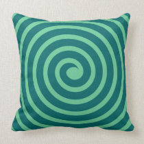 Spiral  -  Shades of Green american mojo pillows
