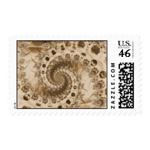 Spiral Shell Fractal Stamps
