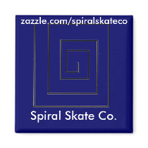 Spiral Skate Magnet