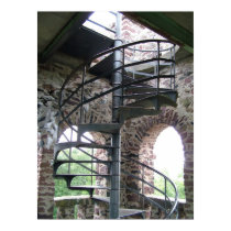 Spiral Staircase at Poet's Seat Tower in Mass. posters by Quequay Spiral Staircase at Poet's Seat Tower in Mass. posters