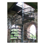 Spiral Staircase at Poet's Seat Tower in Mass. Poster