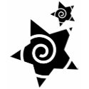Spiral Stars t-shirts