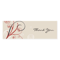 Spiral Thank You Tag business cards