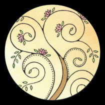Spiral Tree Stickers stickers