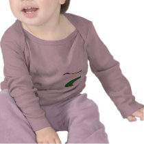 Spiral Turtles 2-Sided Infant Longsleeve Tee Shirts