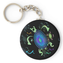 Spiral Turtles Keychain