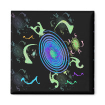 Spiral Turtles Magnets