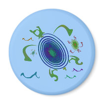Spiral Turtles Magnets