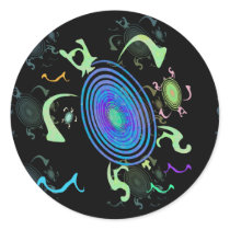 Spiral Turtles Stickers
