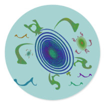 Spiral Turtles Stickers