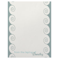 Spiral Waves Stationery letterhead by JaZilla Spiral Waves Stationery letterhead