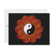 Spiral Yin Yang Sun invitations by SunandShadows Spiral Yin Yang Sun invitations