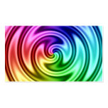 Spiraling Abstract Colorful Vortex Business Cards