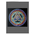 Spiraling Heart Mandala Greeting Card