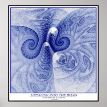 SPIRALING INTO THE BLUES POSTER