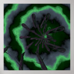 Spiralling blobs posters