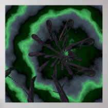 Spiralling blobs posters