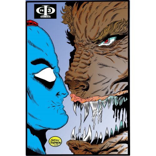 SPIRALMIND Werewolf Faceoff pinup artwork by Bria print