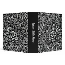 Spirals - Black on White (2.0in) binders