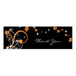 Spirals & Flowers Thank You Tag Card