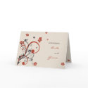 Spirals & Flowers Wedding Invitation Announcement cards