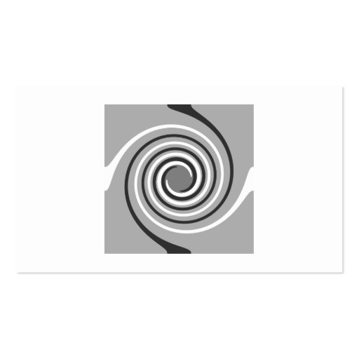 Spirals in Gray and White. Stylish swirls. Business Cards (back side)