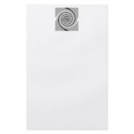 Spirals in Gray and White. Stylish swirls. Flyer Design