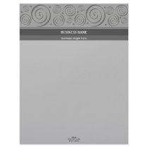 Spirals Pattern Elegant letterhead by Ruxique Spirals Pattern Elegant letterhead